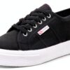 Sneaker estive Superga donna suola plateau bianco-0