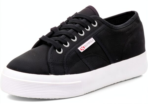 Sneaker estive Superga donna suola plateau bianco-0