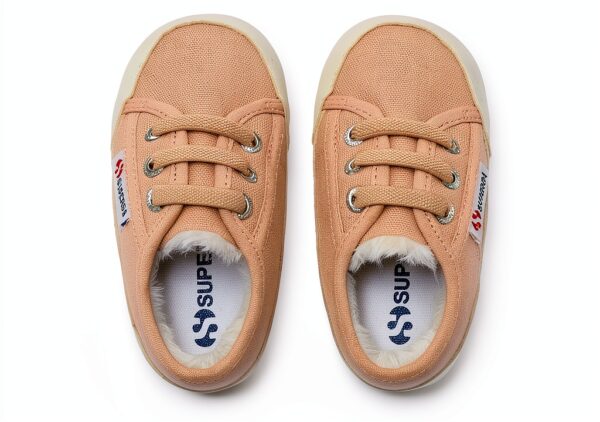 Superga Scarpe da Uomo Avorio Rosa Chiaro 24 EU con Logo-7
