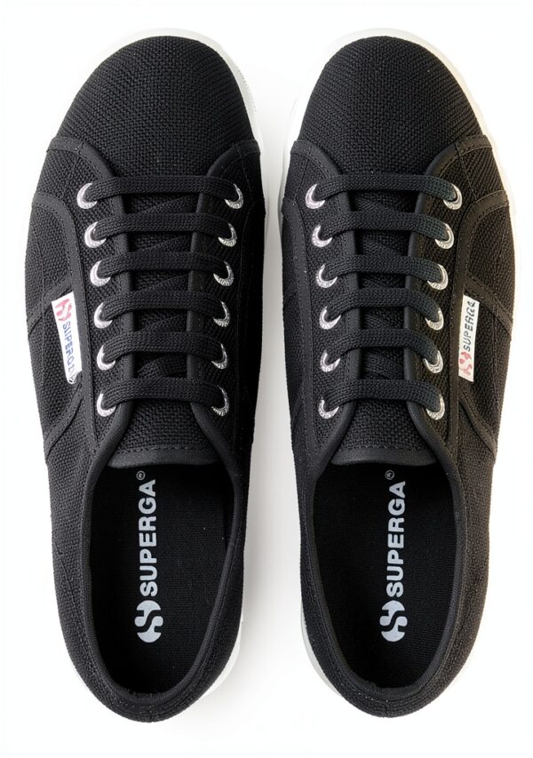 Superga Sneaker Donna Zeppa 4cm Tomaia in Cotone-3