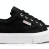 Superga Sneaker Donna Bicolor Black/White 35‑45 EU Cotone Traspirante-0