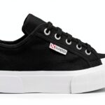 Superga Sneaker Donna Bicolor Black/White 35‑45 EU Cotone Traspirante-0
