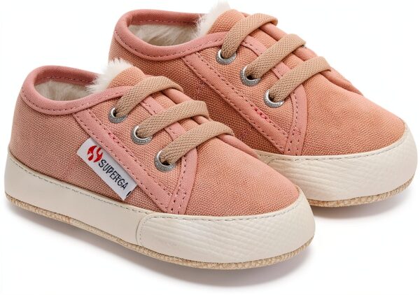 Superga Scarpe da Uomo Avorio Rosa Chiaro 24 EU con Logo-0