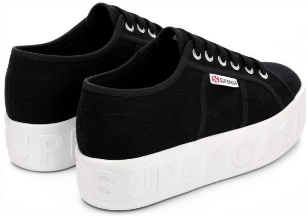 Superga Sneaker Donna Zeppa 4cm Tomaia in Cotone-2