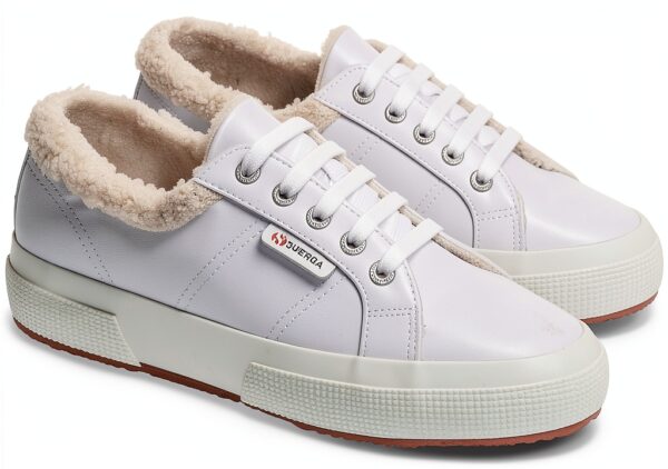 Superga Low Cut bianco vegano modello S81374W-1