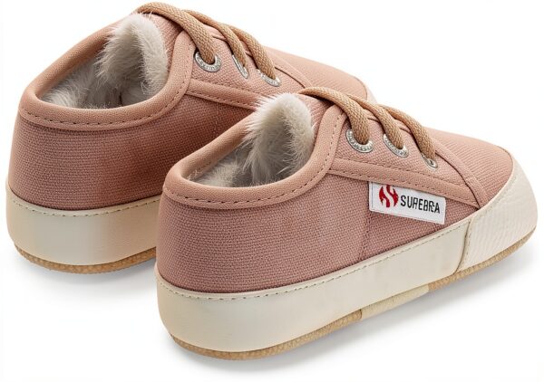 Superga Scarpe da Uomo Avorio Rosa Chiaro 24 EU con Logo-5
