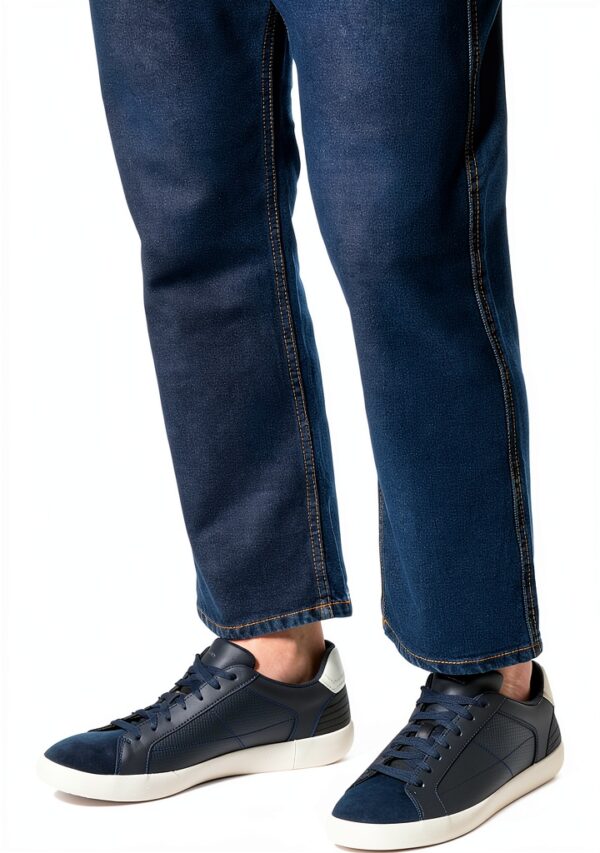 Sneaker uomo Geox pelle bassa suola resistente-1