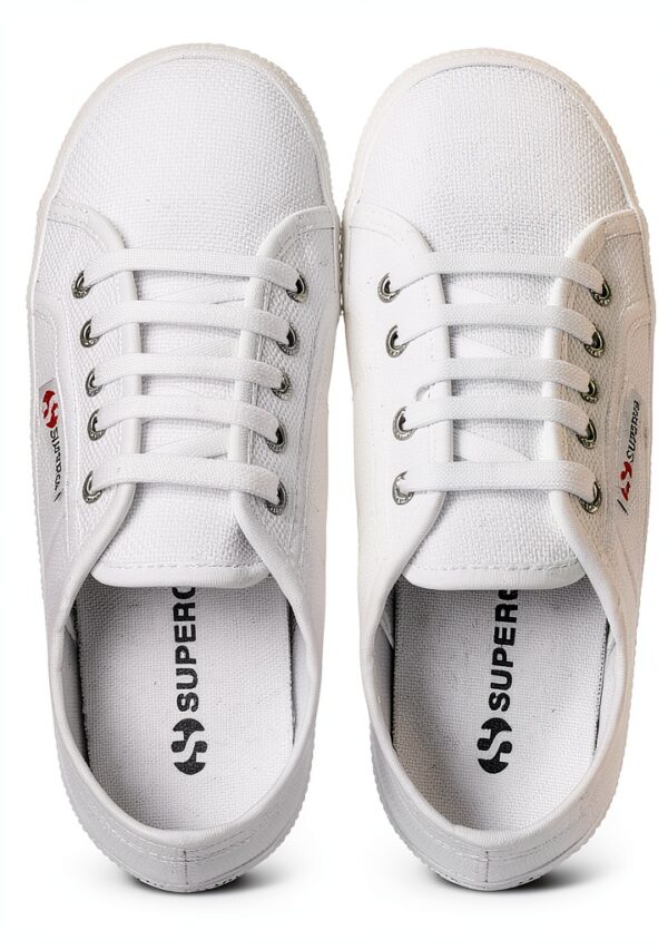 Superga Sneaker Unisex Bambino Bianco White 23 EU Tessuto-4