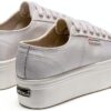 Superga wedge donna bianco modello S3115BW con zeppa 4 cm in nappa-2