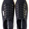 Superga wedge donna blu modello S9111LW con zeppa 4 cm in cotone-3