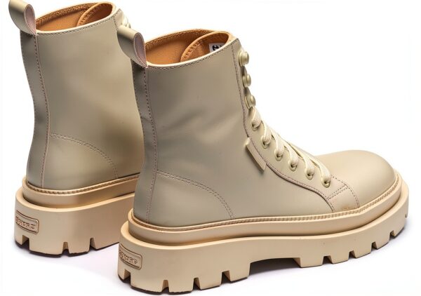 Superga Laced donna beige modello S5123YW suola chunky high top-2
