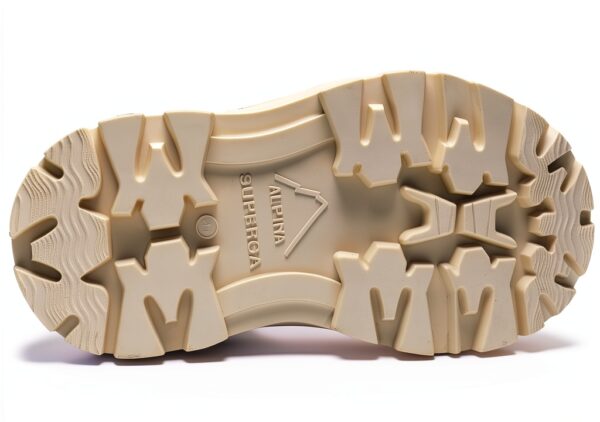 Superga Laced donna beige modello S5123YW suola chunky high top-4