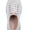 Sneaker Donna Bianco S2132LW Tomaia Cotone Traspirante Zeppa 5cm-3