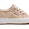 Superga 2750 Sneaker Junior Lamé Beige Iridescente Comfort e Stile-0