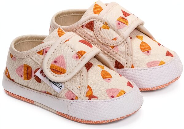 Superga Baby Strap Candy Fish Sneakers Bambini Bianco Avorio S8141SW-1