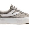Superga 3740 Sneakers con tomaia in jersey lamè e suola alta, grigio e-0
