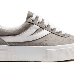 Superga 3740 Sneakers con tomaia in jersey lamè e suola alta, grigio e-0