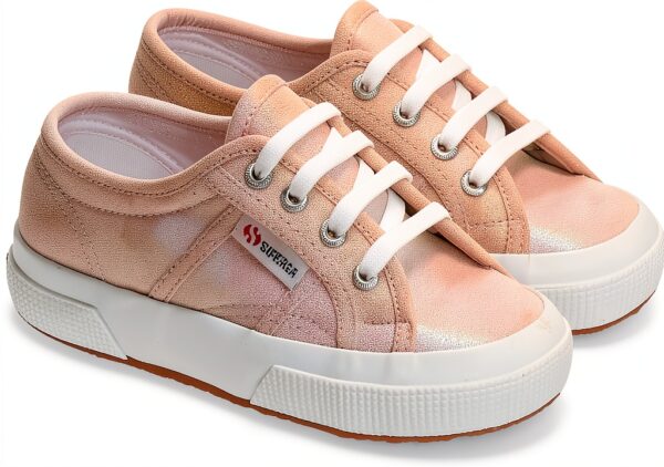 Superga 2750 Sneaker Junior Lamé Beige Iridescente Comfort e Stile-1