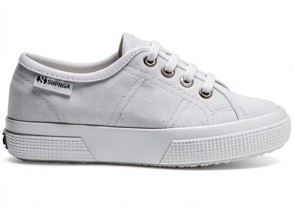 Superga Sneaker Bimbi Bianco 33-30 EU Logo Punta Arrotondata-2