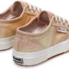 Superga 2750 Sneaker Junior Lamé Beige Iridescente Comfort e Stile-2