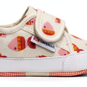 Superga Baby Strap Candy Fish Sneakers Bambini Bianco Avorio S8141SW-0