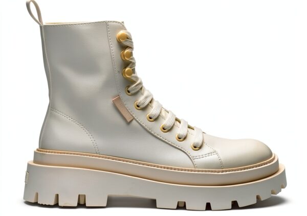 Superga Laced donna beige modello S5123YW suola chunky high top-0