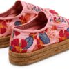 Superga Sneakers Donna Rosa 2730 Rope Hibiscus Flower Print Taglia 38-2