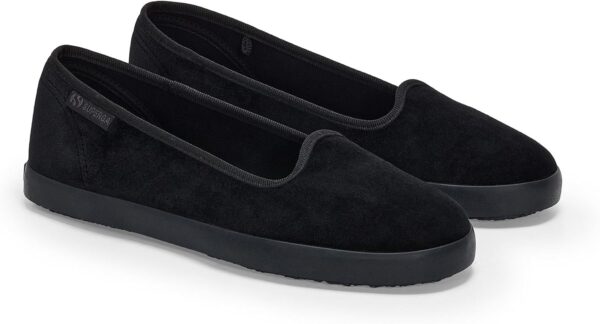 Superga Ballerine Donna 2441 Velvet Velluto – Nero e Bordeaux-1