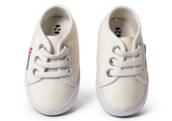 Scarpa Culla Superga Neonata White 17 Scarpine primi passi in cotone-2