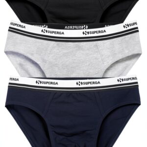 SUPERGA Slip Uomo Confezione da 3 Pezzi Taglia L 5% Elastan-0