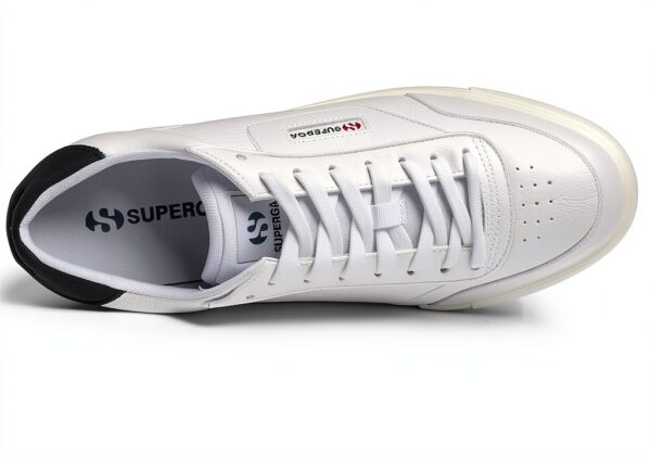 Superga 3843 Court Scarpe con lacci Unisex Bianco Bristol-1
