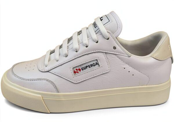 Superga 3843 Court Scarpe con lacci Unisex Sneaker bianco Bristol-2
