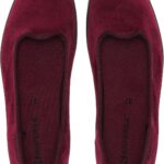 Superga Ballerine Donna 2441 Velvet Velluto – Nero e Bordeaux-1