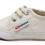 Scarpa Culla Superga Neonata White 17 Scarpine primi passi in cotone-0