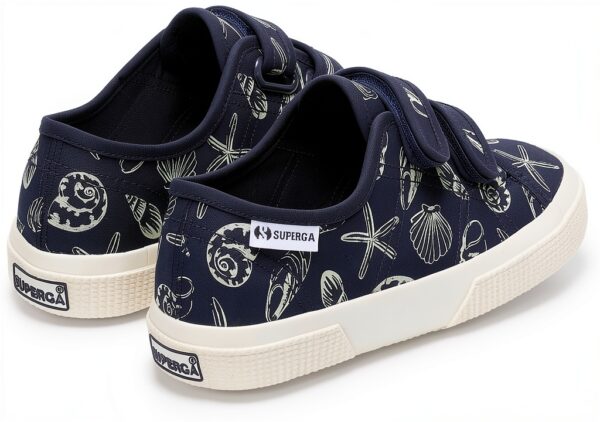 SUPERGA - Sneakers, Bambino/a, Cotone, Casual, 3750 Kids Straps Seashells Print Leggera-2