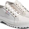 Superga Sneakers Uomo Donna Low Cut Nappa Bianco Modello 2555 Alpina-1