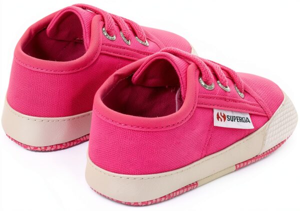 SUPERGA Sneakers Neonato Rosa con Lacci Elastici-2