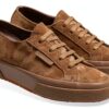 SUPERGA Sneakers in Pelle Scamosciata Marrone Modello 2750 Flesh Out-1