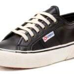 Superga 2490 Vegan Faux Leather Sneaker Unisex Adulto Bianco Nero-0