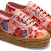 SUPERGA - Sneakers,Donna,Rosa,Sportive,Modello 2730 Rope Hibiscus Flower Print,Numero: 40-1