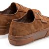 SUPERGA Sneakers in Pelle Scamosciata Marrone Modello 2750 Flesh Out-2
