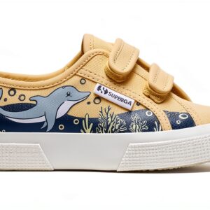 SUPERGA - Sneakers, Bambino/a, Cotone, Casual, 3750 Kids Straps Dolphin Print Leggera-0