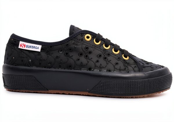 Superga 2750 Sangallosatinw Sneaker Donna Nero Full Black 38 EU-1