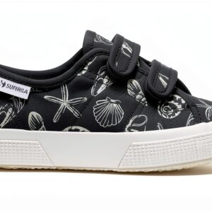 SUPERGA - Sneakers, Bambino/a, Cotone, Casual, 3750 Kids Straps Seashells Print Leggera-0