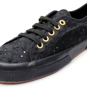 Superga 2750 Sangallosatinw Sneaker Donna Nero Full Black 38 EU-0