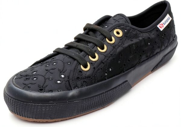 Superga 2750 Sangallosatinw Sneaker Donna Nero Full Black 38 EU-0