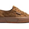 SUPERGA Sneakers in Pelle Scamosciata Marrone Modello 2750 Flesh Out-0