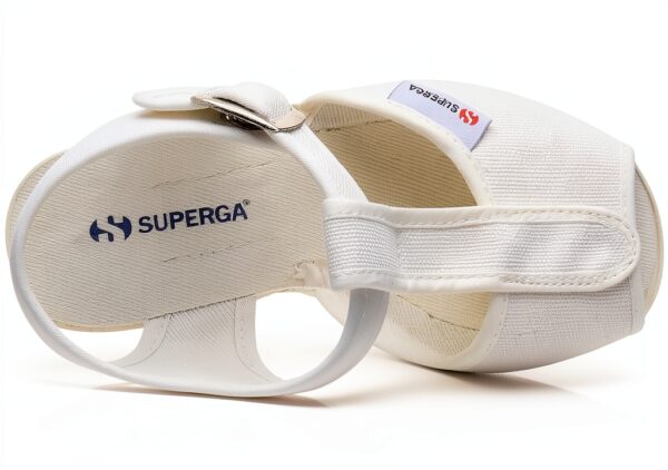 Superga Sandali Unisex 1200 Cotj – Tela Bianca 900, Taglie 18-26 EU-4