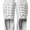 Superga Sneakers Uomo Donna Low Cut Nappa Bianco Modello 2555 Alpina-3