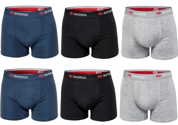 SUPERGA Boxer Uomo 6 Pz Assortiti Cotone Elasticizzato Moda Egidio (IT, Testo, L, Regular, Regular, 426)-1